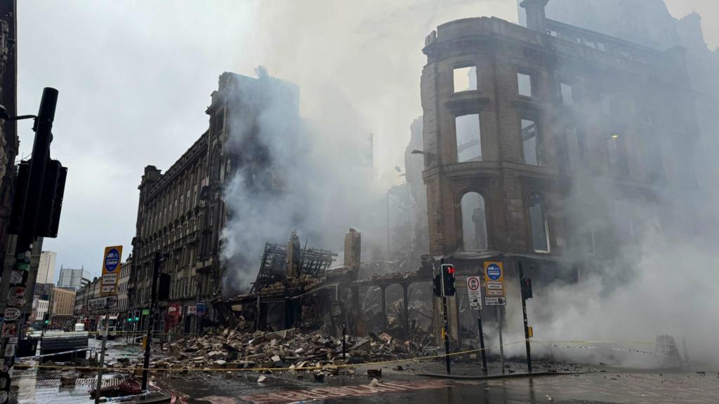 Historic Glasgow Building Destroyed After Major Fire